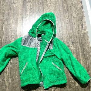 Beautiful Green, The North Face, Girl’s Fleece. Size 5.